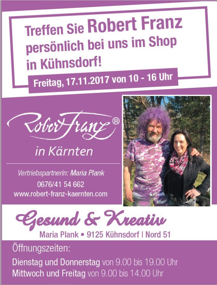 Beitragsbild: Treffen Sie Robert Franz persönlich - in Kärnten - bei uns im Shop - Kühnsdorf