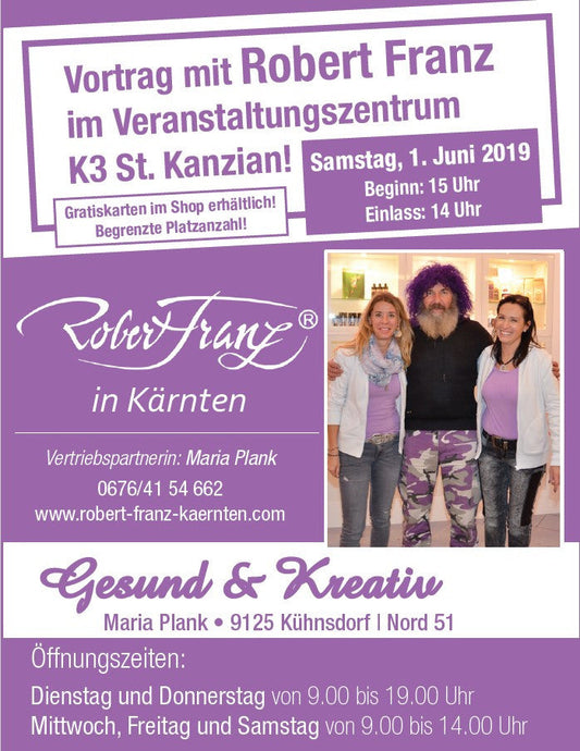 Beitragsbild: Öffnungszeiten 01.06.2019 Robert Franz Vortrag