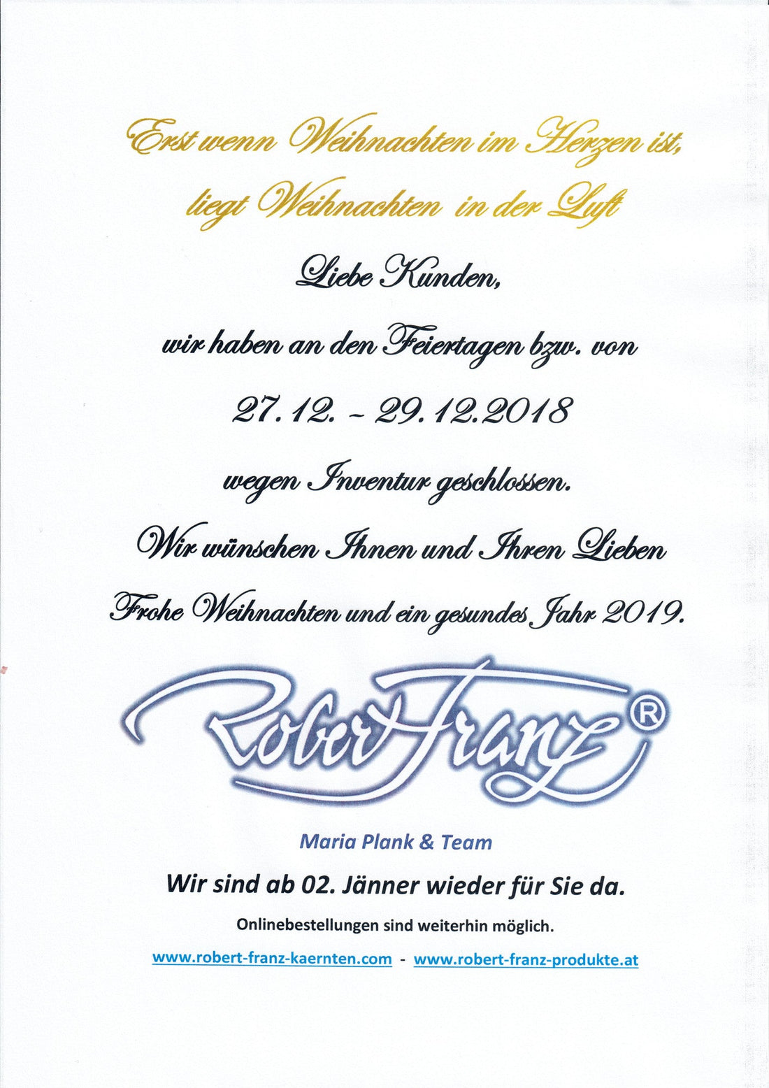 Beitragsbild: Weihnachten 2018