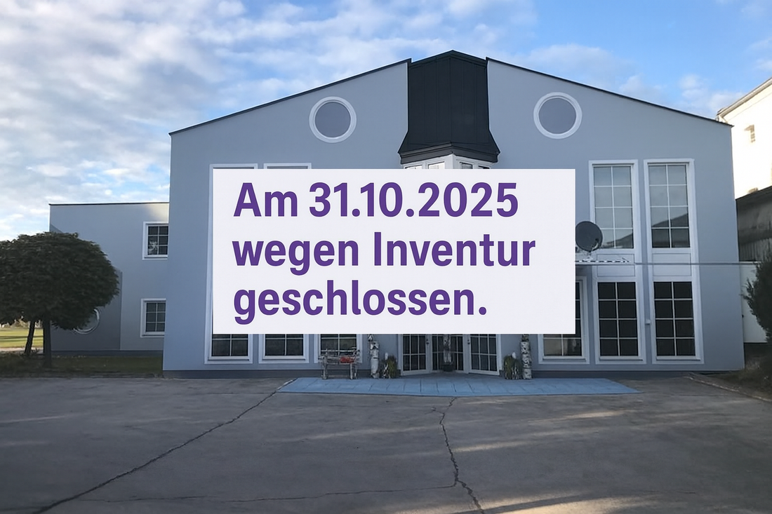 Beitragsbild: Wichtige Information: Inventur am 31.10.2025