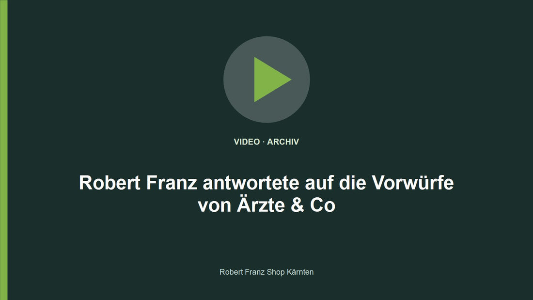 Video: Robert Franz antwortete auf die Vorwürfe von Ärzte & Co